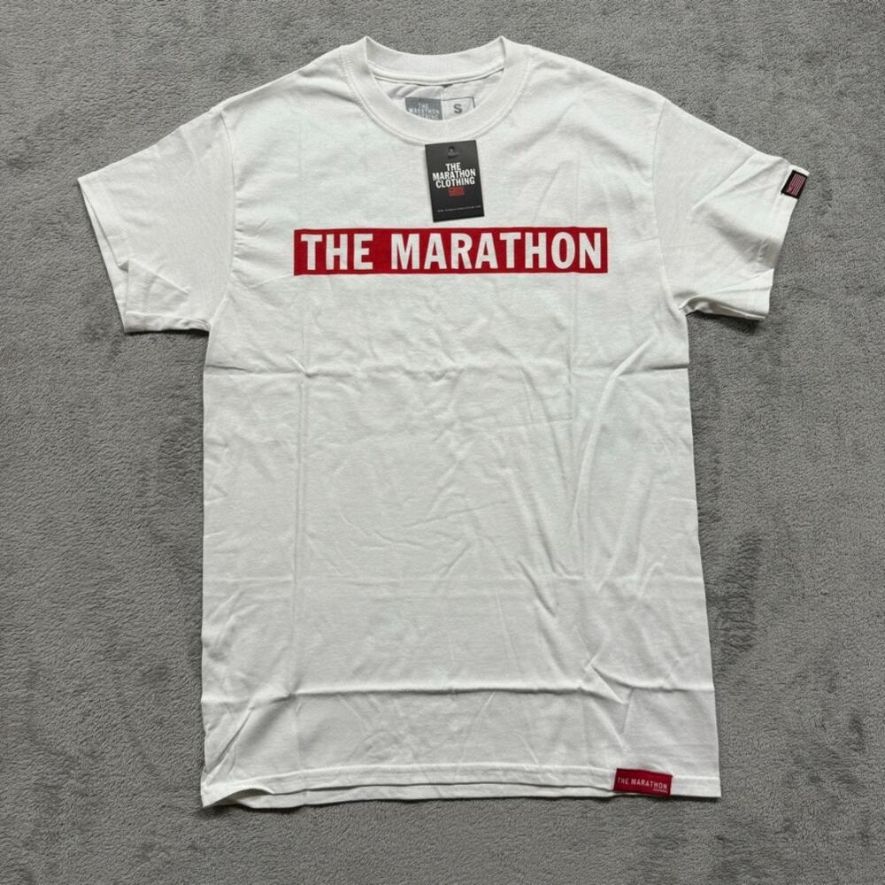 The Marathon Nipsey Hussle T Shirt Men Small‎ White Box Streetwear Hip Hop Rap